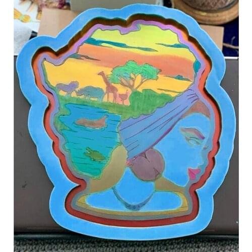 Epoxy Trays and Coasters DIY Ornaments Silicone Resin Molds Craft Tools for Home Decoration