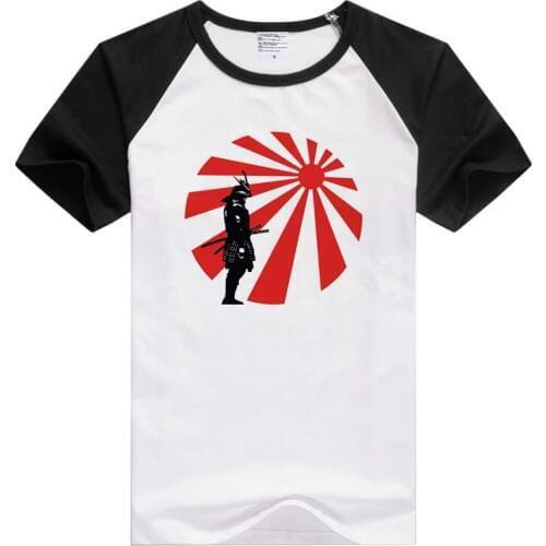 Japanese samurai short sleeve Men Women T-shirt Tshirt Cool Print Tops Fashion Tees Novelty tee funny GA848