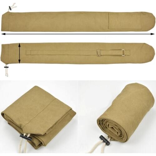 Fishing Umbrella Storage Bag Canvas Fishing Pole Bag Fishing Gear Thicken Wear-resistant Foldable Waterproof Rod Bag X91G