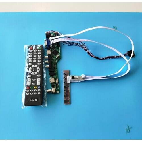 Kit for HB140WX1 LCD LED TV AV panel LVDS USB VGA Screen HDMI Audio Display 40pin 1366x768 remote Controller board monitor 14"
