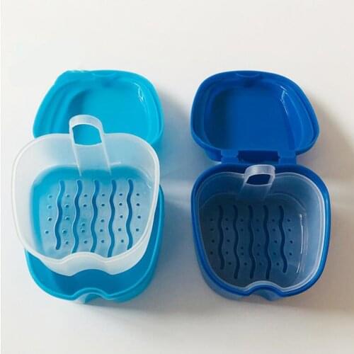Denture Box Case False Teeth Storage Box Teeth Holder Plastic artificial tooth Organizer Teeth Care for Travel Retainer Cleaning