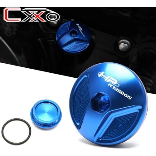With logo For BMW R1250GS GSA R 1250 GS HP Adventure 2018 2019 2020 2021 Motorcycle Engine Oil Filter Cover Oil Plug Cap