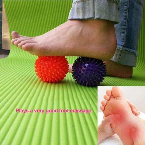 9cm Yoga Pilates Massage Ball Gym Home Fitness Grip Training Portable Physiotherapy Ball Hand Foot Massage Pain Relief