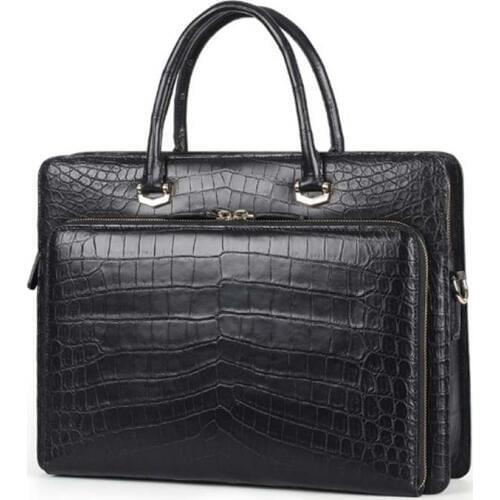 Dae Crocodile leather skin men bag Crocodile leather briefcase crocodile skin can be carried over one shoulder bag men handbag