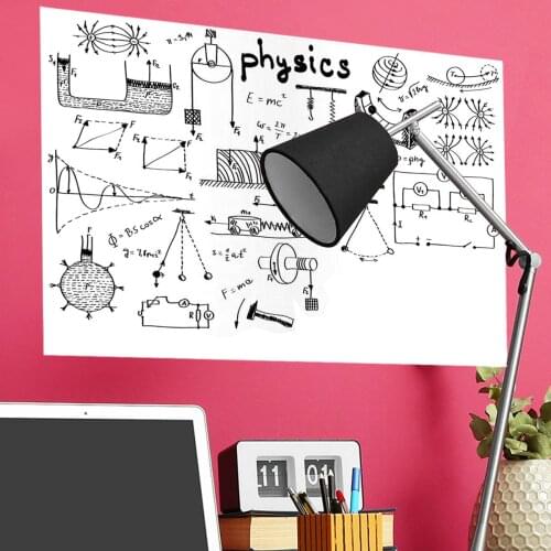 Whiteboard Stickers Home Office Decor Kids Bedroom Kindergarten Graffiti Wallstickers Repeated Erasure DIY Decals for Furniture