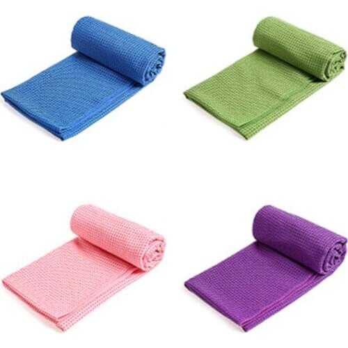 Non-slip Yoga Mat Sports Sweat-absorbent Yoga Towel Multipurpose Overlay Silicone Particles Microfiber Fitness Accessories
