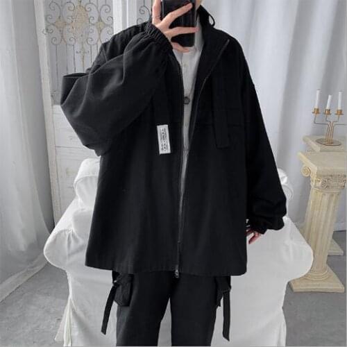 2021 Spring Work Mens Jacket New Trend Casual Wear Street Autumn Thin Coat LooseTrend Korean Style for Men Clothes M-2XL Size
