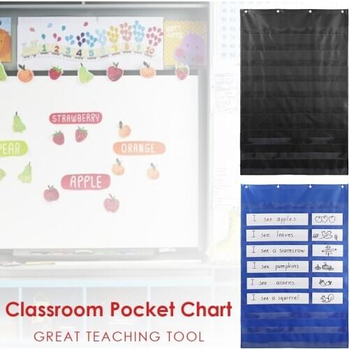 Learning Resources Standard Pocket Chart Education Classroom Chart Card For Teaching Resources Home Scheduling