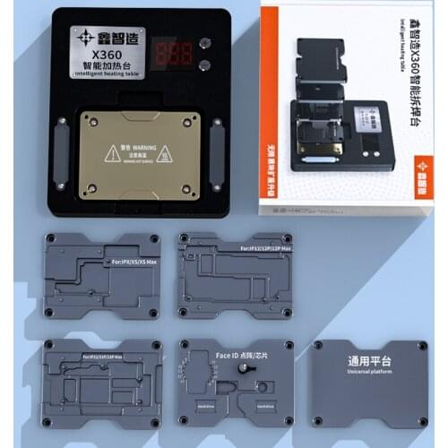 XINZHIZAO For iPhone X-12PROMAX middle layer tin planting laminating desoldering X360 Support table can adjust the temperature