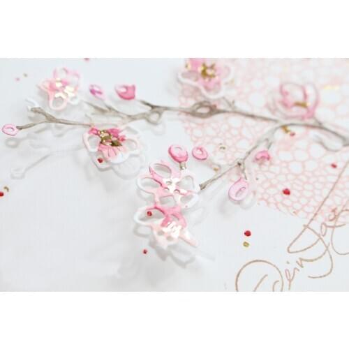Plum Blossom Die Cuts For Cards Making Wintersweet Metal Cutting Dies Stencils 2020