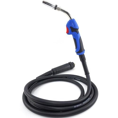 Professional 250A 24KD MIG Torch MAG Welding Gun 4M Cable Air-Cooled EU Connector for MIG Welding Machine