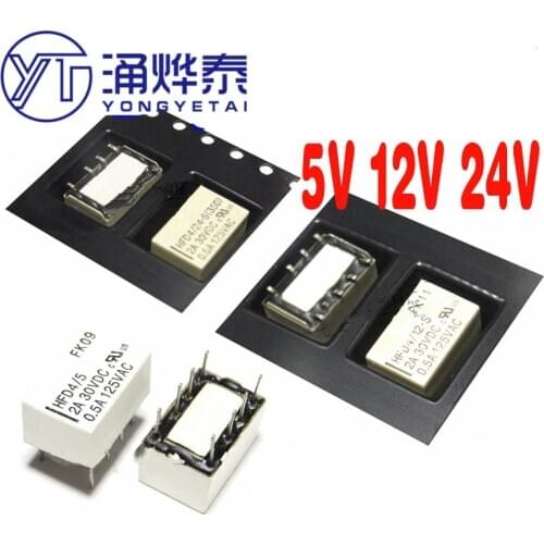 SMD type HFD4/5 HFD4/12 HFD4/24 S SR 2A 8PIN Two sets of conversion signal relay
