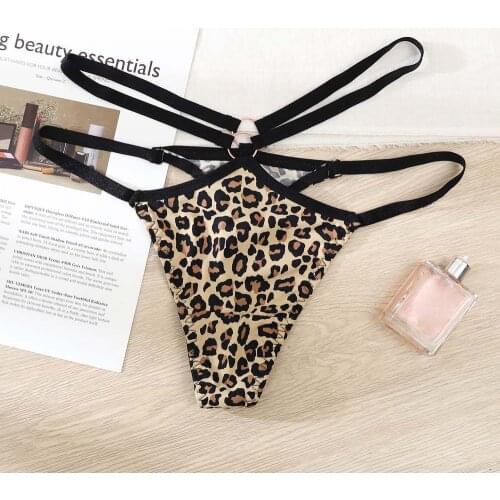 1PC G-String Women Sexy Lingerie Thin Strappy Hollow Panties Soft Briefs Low Rise Thong Underpants Female Underwear Panties