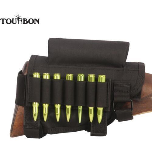 Tourbon Tactical Universal Cheek Rest Riser Gun Buttstock Rifle Cartridges Ammo Shells Holder Shooting Hunting Gun Accessorries