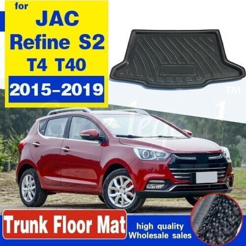High Quality Rear Trunk Cargo Mat Floor Tray Boot Liner Waterproof For JAC Refine S2 2015~2019 T4 T40 Protective Pad Auto part