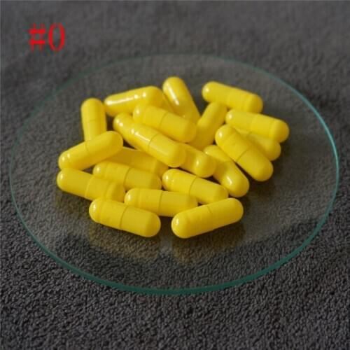 0# 1000~10000pcs 0 size Yellow High quality hard gelatin empty capsules, hollow gelatin capsules ,joined or separated capsules
