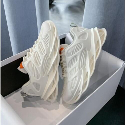 2021 Spring Summer New Korean Casual Mesh Sports Shoes Womens Running Shoes Thick-Soled Breathable Lace-Up Womens Sneakers