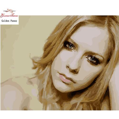 Golden Panno,Needlework,Embroidery,DIY Portrait Painting,Kits,14ct Blonde beauty ,Cross-stitch,Sets For Embroidery,Christmas28