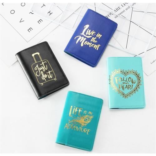 Zoukane Credit Card Holder Men Women New Travel Leather Passport Cover Card Case Protector Cover Wallet Bag CH01