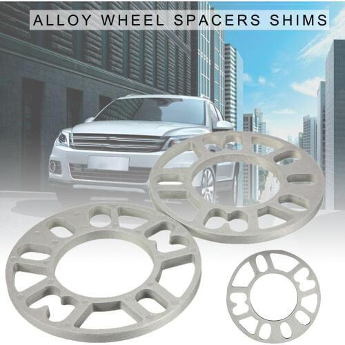 2 X UNIVERSAL 10MM ALLOY ALUMINUM WHEEL SPACERS SHIMS PLATE 4 / 5 STUD FIT
