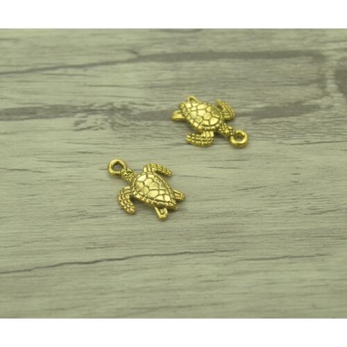 35pcs/lot Fashion Antique gold Alloy sea turtle Charms Fit Pendants & Necklace Jewelry Findings DIY Handcraft 16*12mm D701