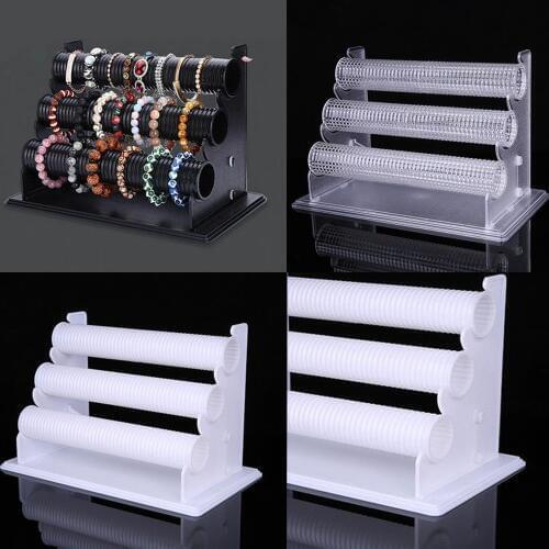 SZanbana 3 Tier Acrylic Detachable Jewelry Holder Bracelet Organizer Necklace Management Watch Showcase Jewelry Display Stand