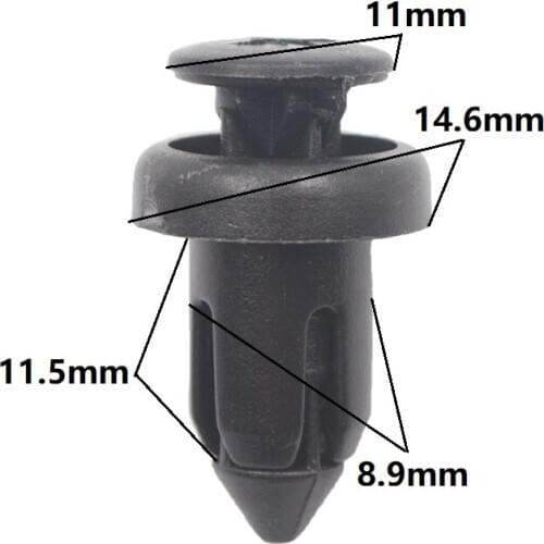 Car Vehicle Bumper Hood Mudguard Radiator Grille Push in Fixed Clip Fastener Rivets