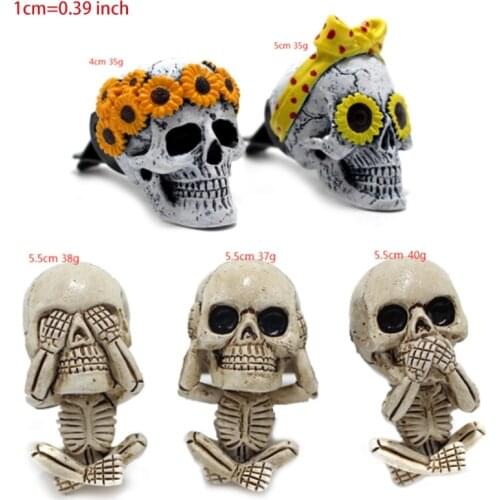 B36B Skull Air Outlet Freshener Car Fragrance Diffuser Automotive Interior Decorations Excellent Gifts for Driver Frineds