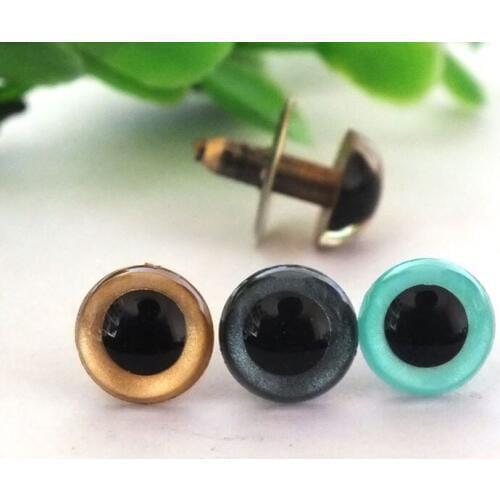 Free shipping 10.5mm DIY Safety Plastic Mix color Toy Eyes for Bear doll accessories