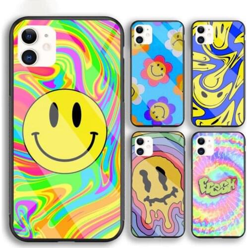 Indie Kids Aesthetic Art Phone Case For Iphone 6 6s 7 8 Plus XR X XS XSmax 11 12 Pro Mini Max Tempered Glass