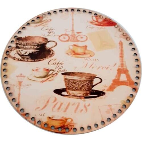 30 Cm Diameter Picture Wood Tray Base New NY25