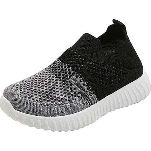 Childrens Shoes Breathable Student Shoestrendy Casual Flats Korean Style Kids Knit Single Shoes Sneakers Sports Fashion Shoes