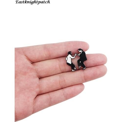 E2301 Cartoon Couple Steel Pierce Ear Stud Character Earrings For Womens Man Enamel Earrings Party Jewelry Gifts Girls