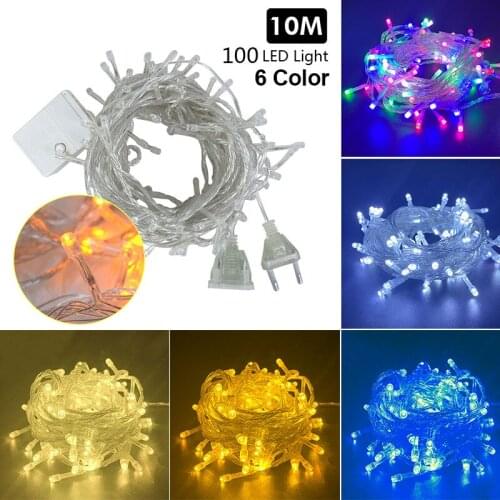 10M LED String Lights Waterproof Led Lights Christmas Tree Light Garland Indoor Bedroom Home Wedding New Year Decor