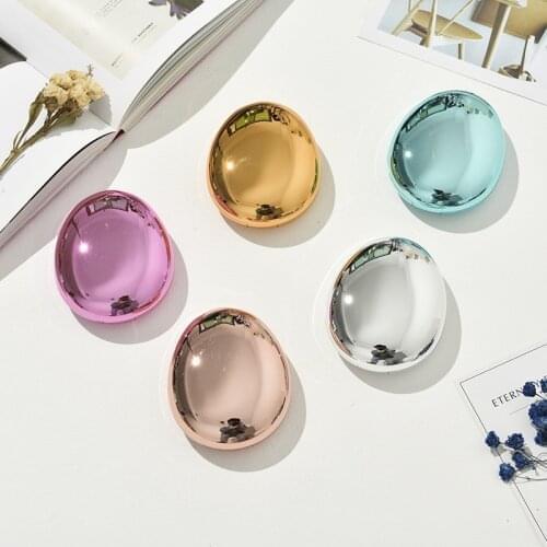 Exquisite glossy Cobblestone Contact Lens Case Ins girl and boy New Thin Contact Lenses Case Eye contacts case