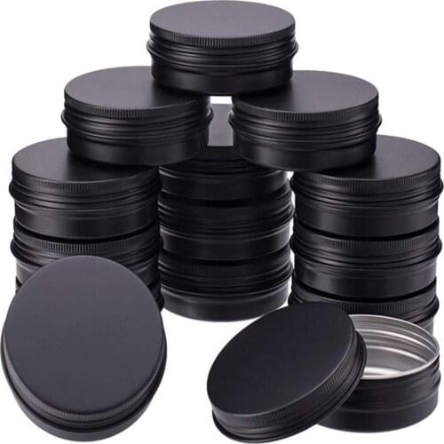 Cosmetic Container 30/50/60/80/100/150/200g Aluminum Pot Jar With Lid Eye Cream Hair Conditioner Tin Jar Pot Cosmetic Metal