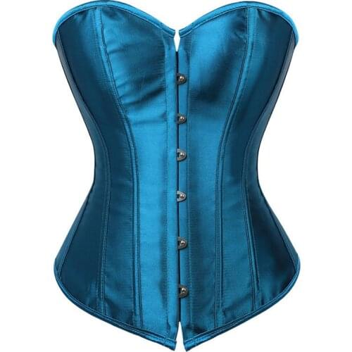 Overbust Corset Plus Size Sexy Corselet Corsets and Bustiers Tops Red Black Pink Purple White Gothic Lingerie Women