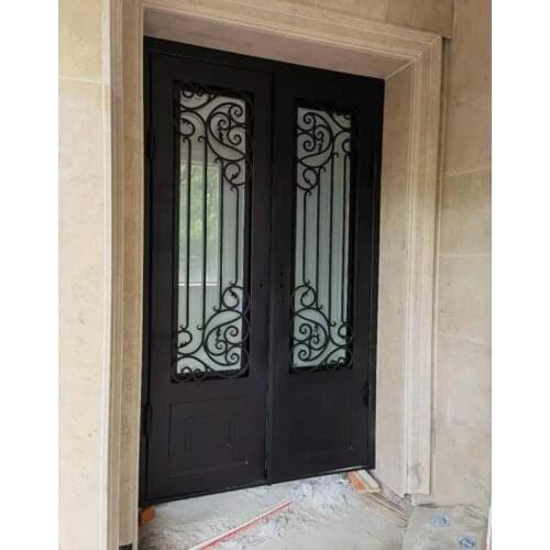 Iron main door design security wrought iron entry doors