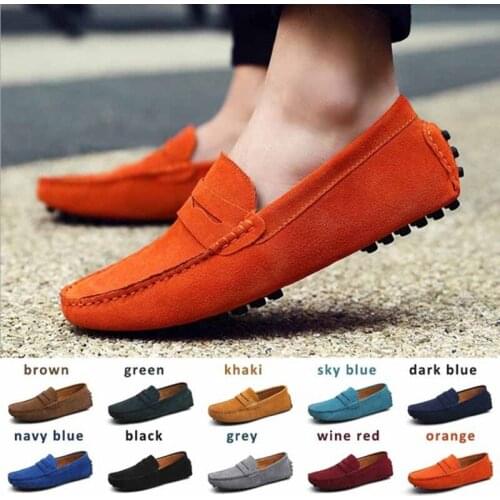 Leather Mens Loafer Shoes, Mens Fashion Casual Shoes, Loafer Shoes, Large Size 48, Set, Driving Flat Shoes, New 2021