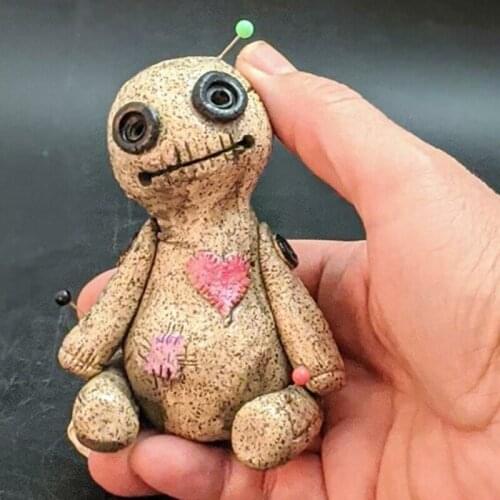 Voodoo Doll Cone Burner Incense Burner Desktop Resin Ornament Handmade Carft wzpi