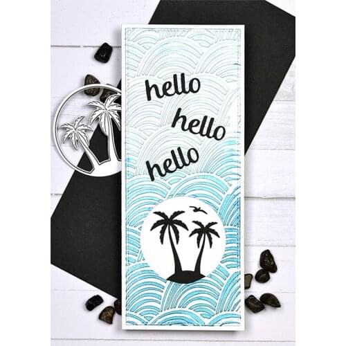 Summer Palm Trees Die Cutting Dies Scrapbook Diary Decoration Stencil Embossing Template DIY Greeting Card Handmade 2021 New