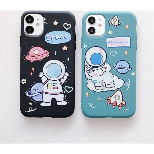 High quality TPU Soft case For Huawei Nova 7 7i 6se 5 5Pro 4 3 3i Cute cartoon Astronaut space Matte Phone Cover Shell Coque