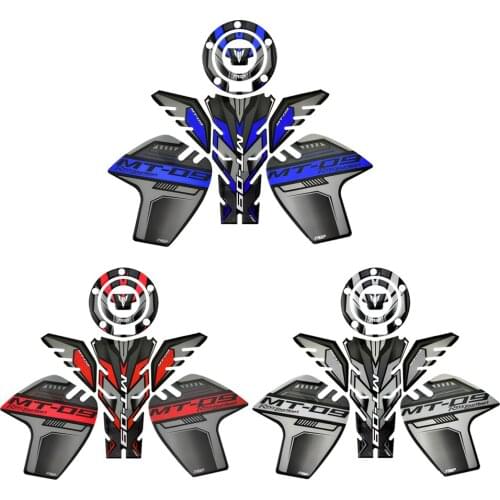 NEW Motorcycle Gas Fuel Tank Pad & Tank Cap Stickers & Tank Cover Wheel Sides Decals For Yamaha MT09 MT-09 2014-2020