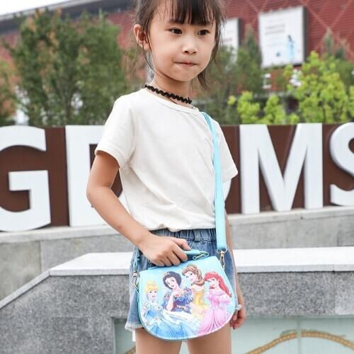 Disney new autumn childrens bag handbag Snow White Korean messenger bag baby frozen girl school bag