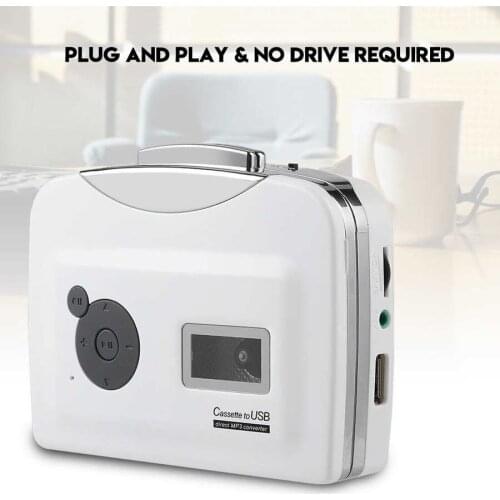 Portable Cassette player Cassette Tape to MP3 Converter USB Flash Drive Capture Audio Music Player Recorder