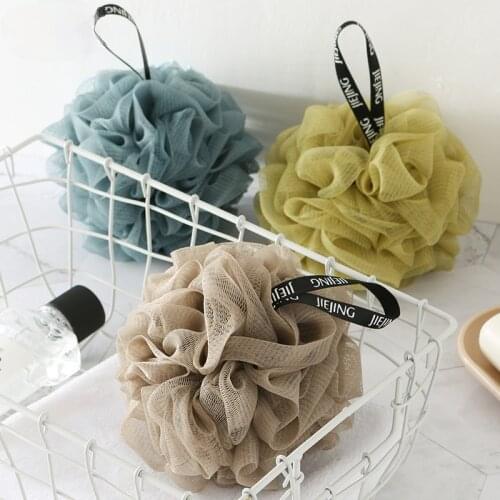Multicolour Bath Ball Soft Mesh Bath Sponge Balls Shower Puff Body Exfoliate Washing Scrubbers Bath Flower Bathroom Supplies