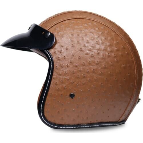 Motorcycle Helmet Jet Open Face Helmet Star Cascos Para Moto Vintage Pilot Cafe Racer Helm Summer winter Unisex Vintage Helmets