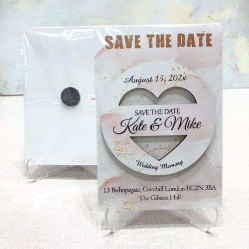 Save the Date Invitation Card Magnet Wedding, Engagement 20 pcs