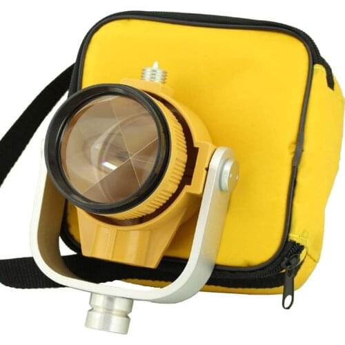 BRAND NEW Yellow colour Prism with Bag for TOPCON total stations , 5/8x11 female thread in the bottom