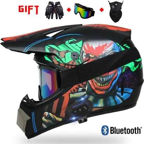 Virtue Downhill DH Cross Country Motorcycle Am Mountain Bike Full Helmet Riding Helmet Bluetooth Cross Country Helmet